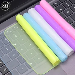 Universal Waterproof Keyboard Cover - Clear Silicone Protector (15to17 inches wihte)