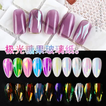 

Sequins Nail Art Transfer Sticker Decal Nail Foils or Glass Paper Beauty Design Fashion Nail DIY Decoration Tips F385