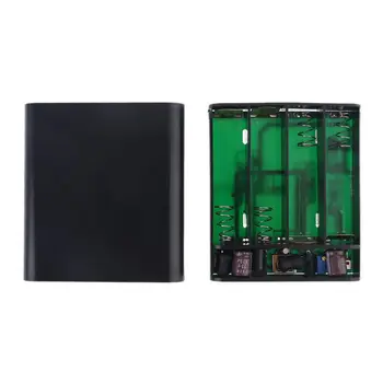 

USB DC 8V-24V Output 4x 18650 Batteries DIY Power Bank Box Fast Charger for Cellphone WiFi Router LED Light CCTV Camera