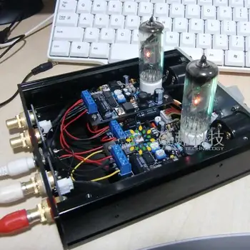 

Music Level Indicator Tube 6E2 Cat's Eye DB Table Bridge VU Meter Level Meter All Aluminum Optical Drive Chassis