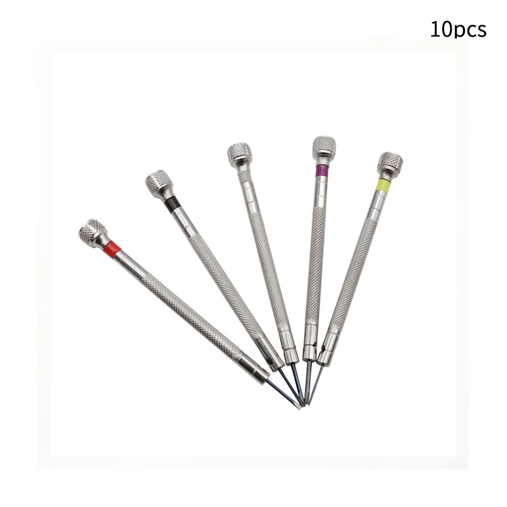 

10pcs Steel Watchmaker Screwdriver Set Tools Practical Band Link Watch Repair Mini Flat Blade Slotted Portable Accessories