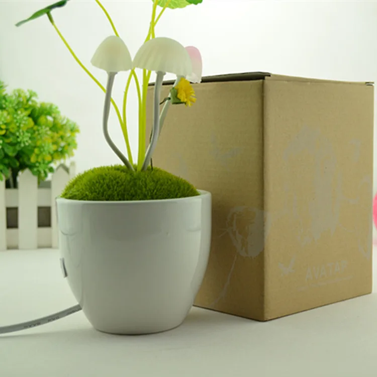 

Avatar Mushroom Lamp LED Night Light Sensor Light Decorative Lights Potted Plant Creative Light Control Plug Bedside Feeding Lam