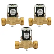 6In 12V 24V DC Тонкий латунный Электрический электромагнитный клапан, газ, вода, воздух, аксессуары для дома M2EF