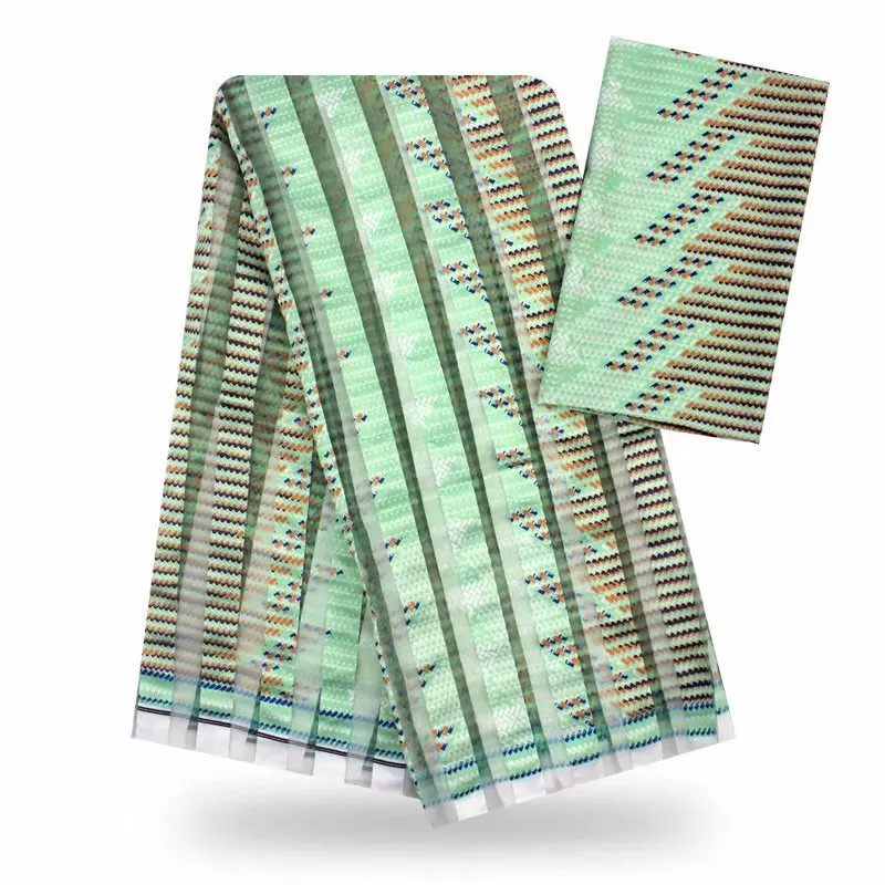 Шелк воск материалы нигерийский шелк шифон ткань африканская ткань Анкара Высокое качество воск принты ткань YB03