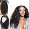 360 Lace Frontal Wig Mongolian Afro Kinky Curly Remy Hair 13x4 Lace Front Human Hair Wigs 180% Density Prepluck Natural Hairline ► Photo 2/6