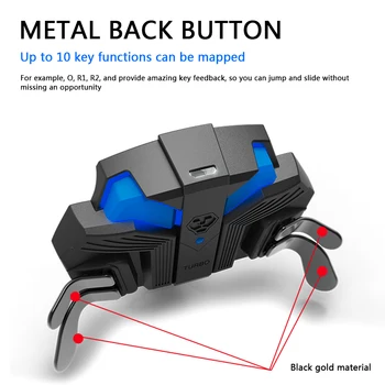 

Metal Gamepad Back Controller Extended Turbo Key Button Adapter with Mods Elite Paddles for Sony PS4