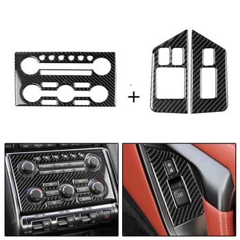 

CD Panel Switch Button Sticker Decor Trim Waterproof Black Accessory Parts