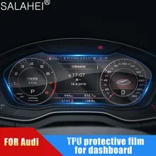 Panel de instrumentos Interior para coche, membrana de pantalla LCD de TPU, película protectora antiarañazos para Audi Q5, Q3, Q7, A3, A4L, A6L, A7, A5