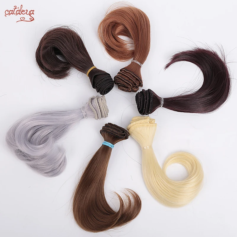 Cataleya AD SD DIY кукольные волосы bjd высокотемпературный Шелковый парик волосы кудрявые куклы tress парики 15 см* 100 см волосы для кукол