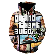 GTA 5 игра 3d печати толстовки мода уличная Новое поступление зимняя Толстовка для мужчин Harajuku Хип Хоп Панк пуловер Толстовка