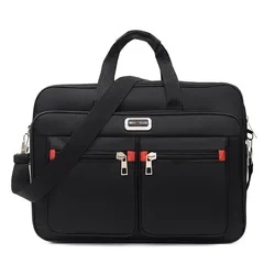 Men's Oxford Cloth Laptop Bag Briefcase Office Lighten Stylish Crossbody Shoulder Travel Cell Phone Computer Zip Pouch Supplies