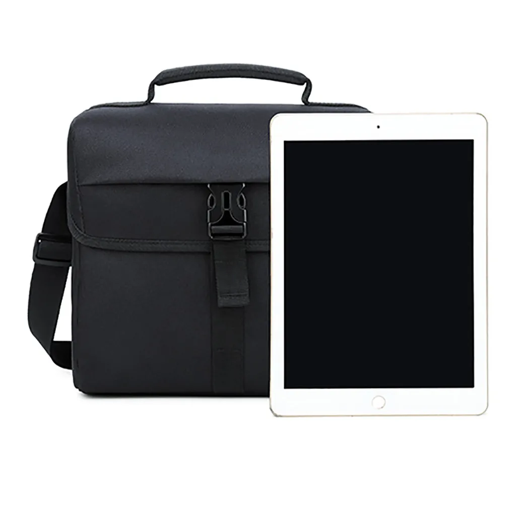 Легкая оксфордская Мужская черная сумка на плечо, водонепроницаемая сумка для камеры, мужская и женская удобная застежка, профессиональная сумка-мессенджер