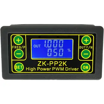 

ZK-PP2K PWM DC Motor Speed Controller Frequency Duty Cycle Regulator Adjustable Switch LED Dimmer Digital Pulse Driver 2 Modes