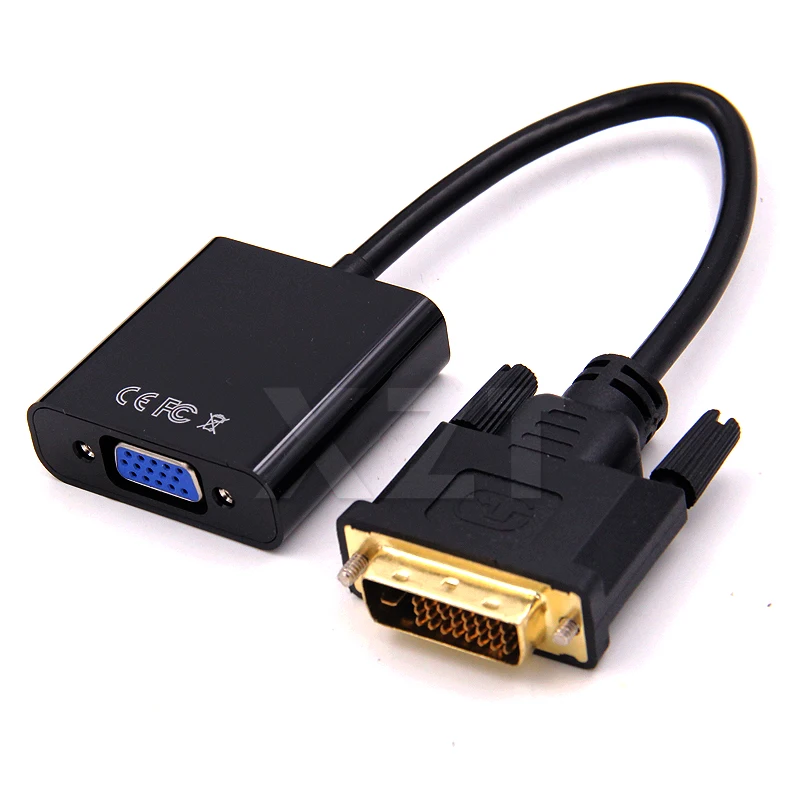 Адаптер преобразователь DVI Male VGA Female 1080P адаптер 24 + 1 25 контактный кабель для ТВ PS3