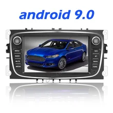 Автомобильный мультимедийный плеер Android 9 gps авто радио 2 Din для FORD/Focus/Mondeo/S-MAX/C-MAX/Galaxy ram 2 Гб 64 Гб радио WiFi DVR