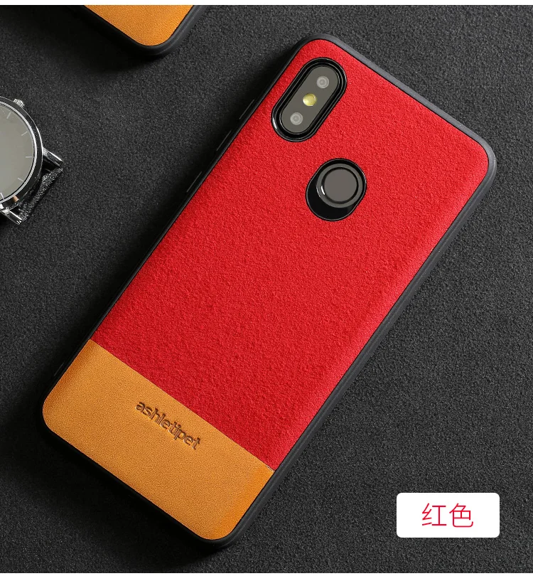 Для Xiao mi Red mi Note 5 Чехол note5 Натуральная кожа задняя крышка силиконовый замшевый прошитый чехол coque для Xiaomi mi 6 8 8SE