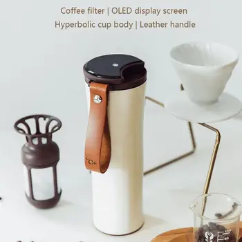 

Stainless Steel Temperature Display Smart Moka Coffee Cup Vacuum Insulated Mug