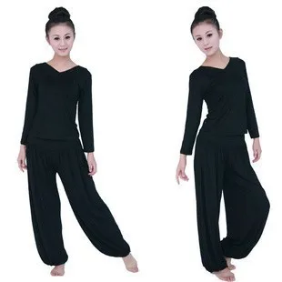

2013 New Style Autumn & Winter Yoga Clothes Suit Modal Square Dance Costume Fitness Tai Chi Exercise Clothing Women's
