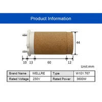 Free shipping 101.767 230V 3600W Ceramic heating element for hot air gun 2