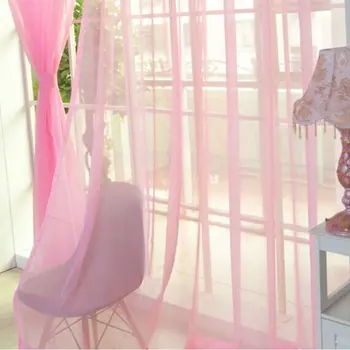 

Solid Color Line Curtain Window String Curtains For Living Room Bedroom Drape Panel Sheer Tulle Modern Window Treatments