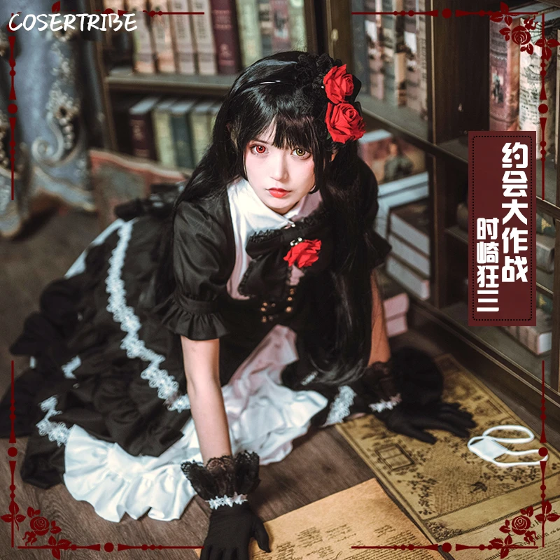 Anime DATUM EEN LIVE Kurumi Tokisaki Lolita Jurk Mooie Uniform Cosplay Kostuum Volledige Set Voor Vrouwen Halloween Gratis verzending 2019. Anime DATUM EEN LIVE Kurumi Tokisaki Lolita Jurk Mooie Uniform Cosplay Kostuum Volledige Set Voor Vrouwen Halloween Gratis verzending 2019.