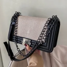 

Lingge Small Crossbody Messenger Bags for Women 2021 Simple Luxury Winter Fashion Chain Shoulder Bag Purses Handbags Totes