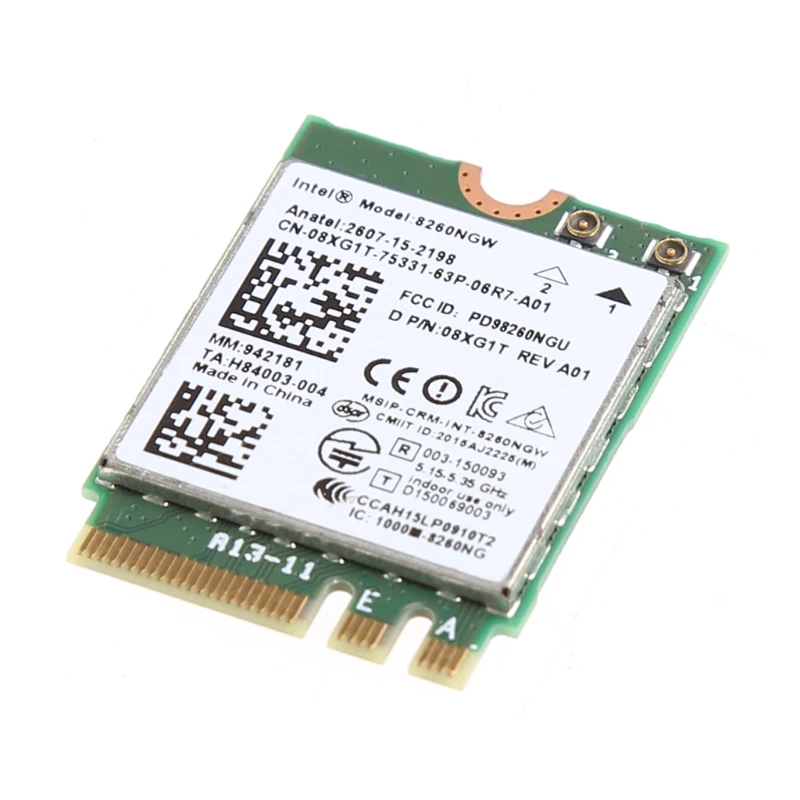 

Dual Band 867M Bluetooth V4.2 M.2 Wireless Card For Intel 8260 AC DELL 8260NGW R2JB