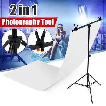 

Photography Photo Backdrop Stands T-Shape Background Frame Support System Stands With Clamps for photo studio Multiple sizes