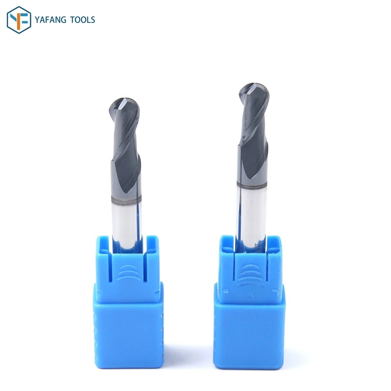 

HRC50 2 Flute R0.5mm 1mm 2mm 3mm 4mm 6mm CNC Machine Tool Ball Nose End Mill Tungsten Steel Carbide Milling Cutter Router Bit