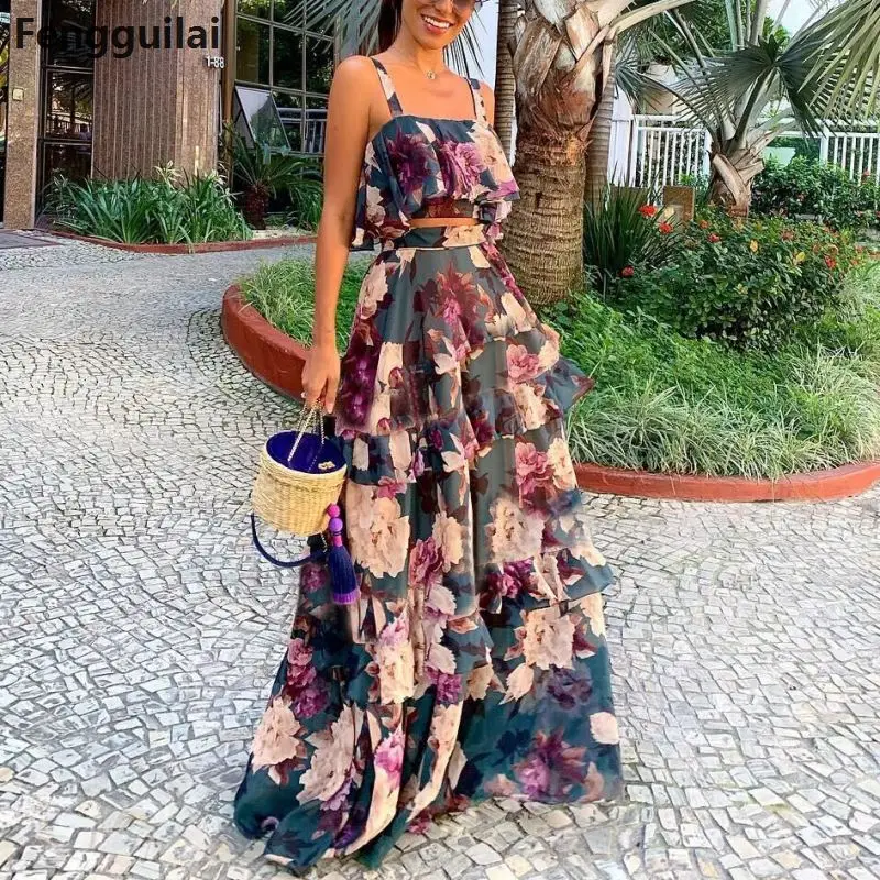 Summer Elegant Cocktail Maxi Long Party Dresses Sexy Backless Strap Spaghetti Deep sleeveless Dress Floor Length flower Vestido | Женская