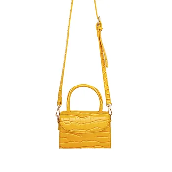 

Handbag multicolor crocodile Messenger bag clutch bag ladies pu leather handbag shoulder bag fashion quality small square bag