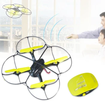 

3D Flips Gesture Control Gift Multifunctional Mini Portable Aircraft Drone Plastic RC Quadcopter 2.4G Toy With LED USB Charging