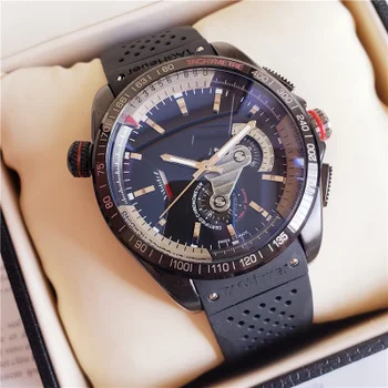 

Men's Watch Top Brand Luxury Self Wing Watch Men Rolexable Automatic Mechanical Male Clock Silicone Band Heuer Wristwatch