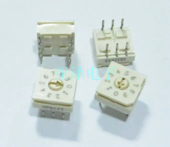 

5PCS/LOT GRAYHILL us 0-9/10 bit 8421C rotary dial code switch 94HFB10T, positive code 3:3