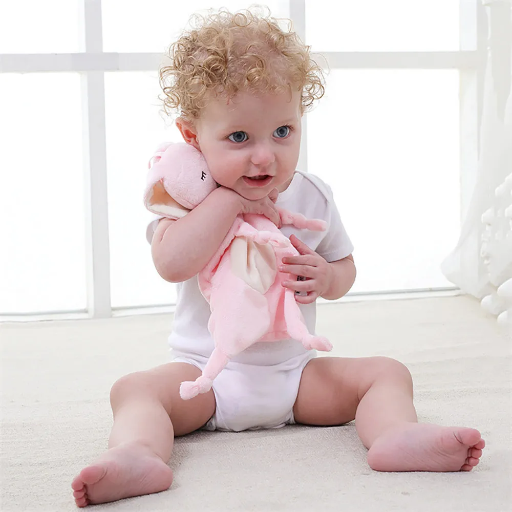 Baby Comforting Plush Toys cute Animal Doll Multifunctional Sleep Children Mouth Towel Toys For Newborns #B