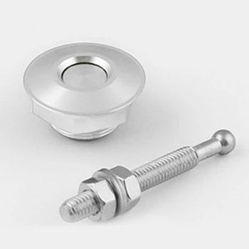 

Clip Hood Latch Aluminum+Stainless Steel Set Push Button Quick Release