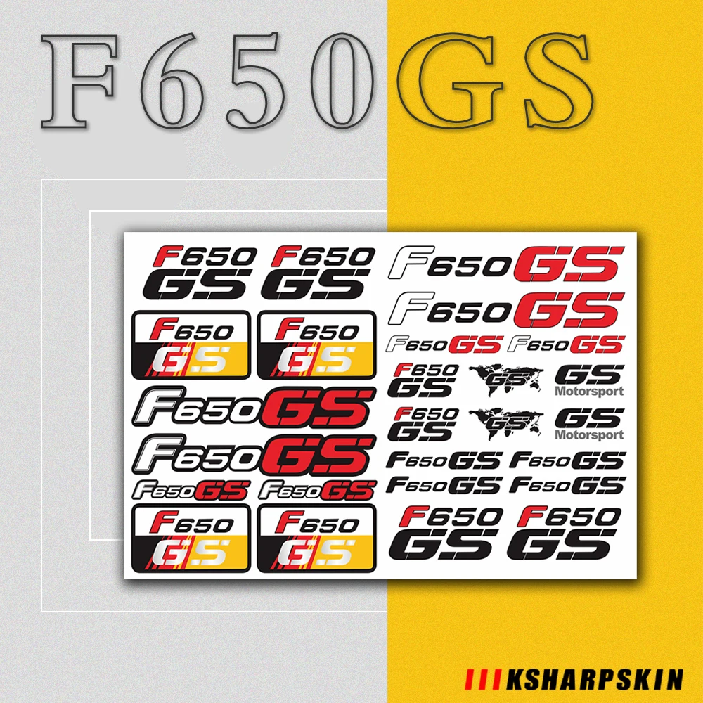 New Moto Rcycle Decalcomanie Moto Body Helmet Serbatoio Del Carburante Decorazione Riflettente Segno Adesivi Per Bmw F650Gs F650 Gs F 650 Gs