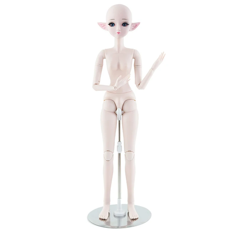 Wholesale BJD Doll 21 Movable Joints 60cm Elf Girls Toys 3D Big Blue Eyes Baby Makeup Naked Doll High Quality DIY Kid's Gifts