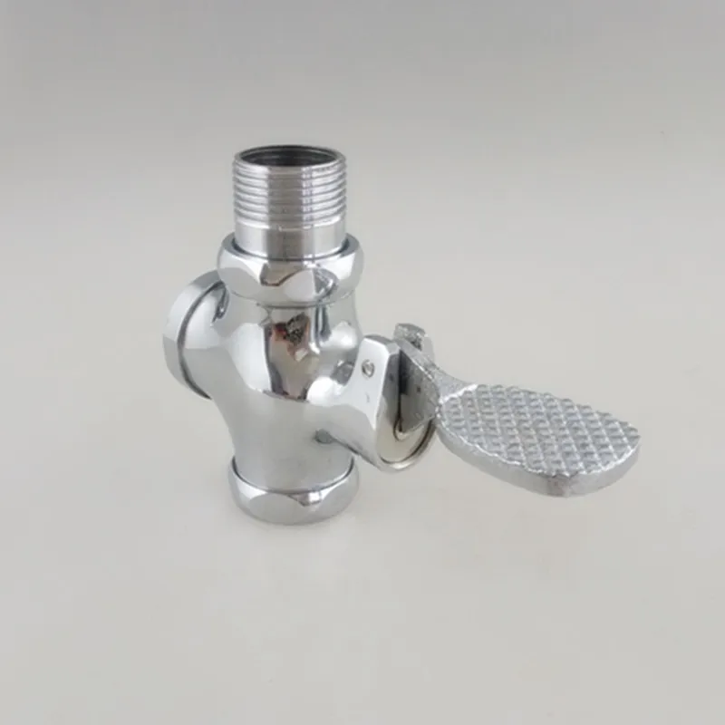 

Copper 6 Points Pedal Flush Valve Toilet Large Urinal Flush Valve General Foot Flush Device Manufacturers Direct Selling