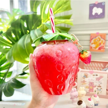 Cute Strawberry Water Cup 6