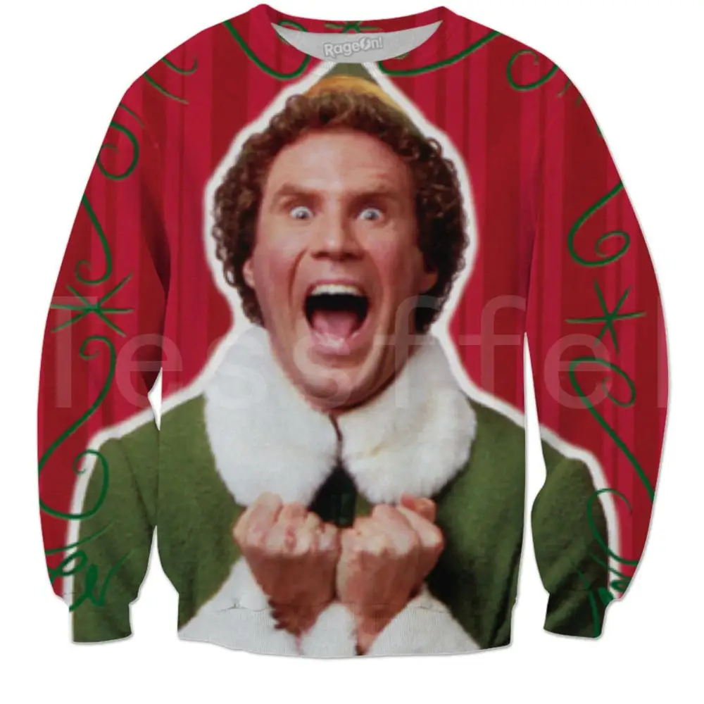 Tessffel Счастливого Рождества Рождественский футболка с забавным мультипликационным принтом «красочные костюмы новая мода Harajuku 3DfullPrint унисекс толстовки Для мужчин Для женщин S-5