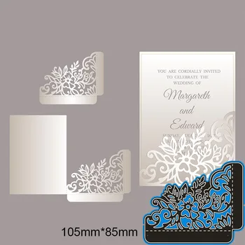 

105*85mm Hollow lace new Metal Cutting dies Stencils for DIY Scrapbooking Paper Cards Craft Making Craft Decoration