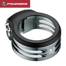  FOURIERS Lockable Seatpost Clamp Mountain Bike Seat Post Clamp Road Seat Tube Clip 27.2mm 30.9mm 31.6mm Waterproof Dustproof 