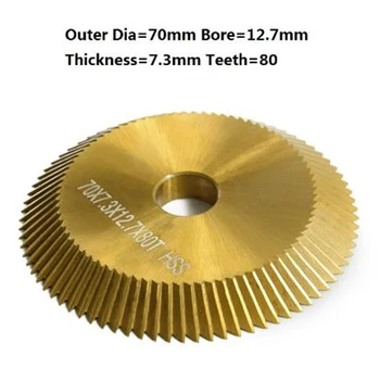 

Titanium-plated 80T Double-sided Toothed Cutter Saw For Key Cutting Machine Tool
