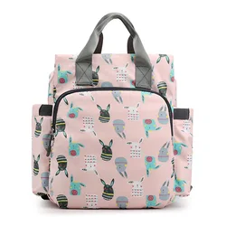 Sac à dos de voyage pour maman 34x30x13CM, multifonctionnel, décontracté, imprimé, pour soins de bébé, soins infirmiers, grande capacité, pour couches de maternité 