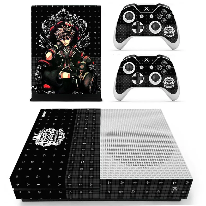 Kingdom Hearts 3 стикер s для Xbox One S кожа Виниловая Наклейка Pegatina для Xbox one тонкая консоль и два контроллера шкуры