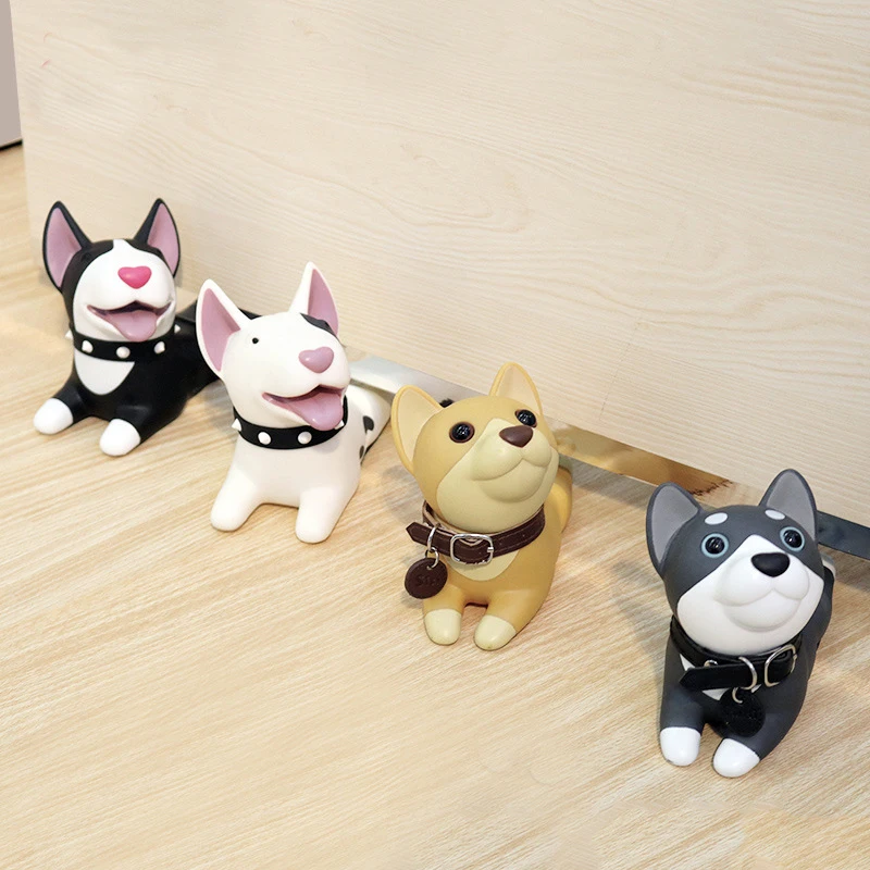 Собака Кошка дверные стопоры мультфильм творческий силиконовый дверной стопор держатель безопасности игрушки для детей детская мебель для дома оборудование свинка