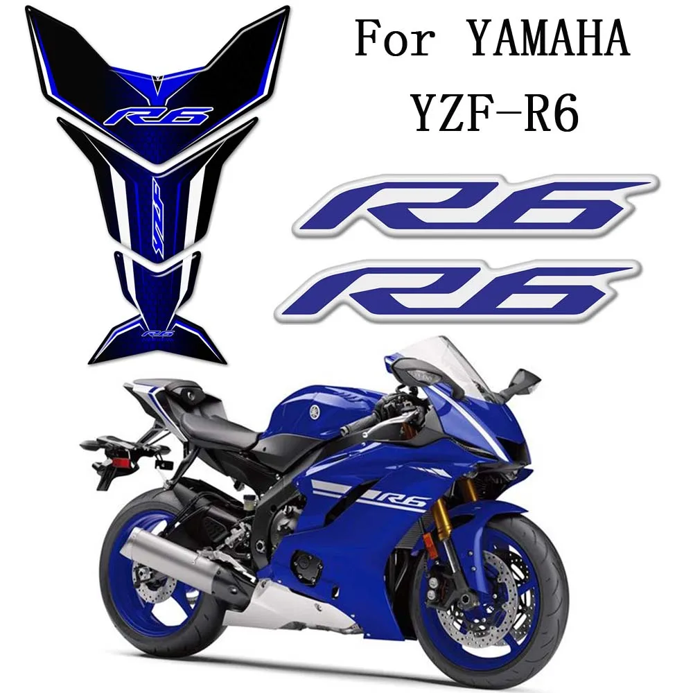 

YZF R6 TankPad For YAMAHA YZF-R6 Stickers Decal Tank Pad Protector Motorcycle Logo Emblem 2014 2015 2016 2017 2018 2019 2020