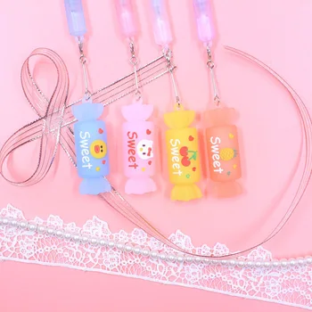 

36 pcs/lot Creative Fruit Candy Pendant Gel Pen Cute 0.5mm Black ink Signature Pens Promotional Gift Stationery School Supplies