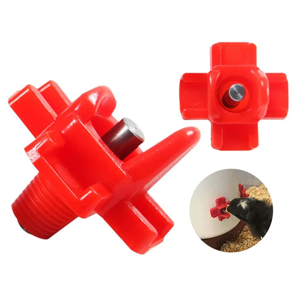 12 pcs Chicken Waterer Hens Quail Birds Drinking Bowls Water for Chicken Coop Chick Nipple Drinkers Poultry Farm Animal Supplies